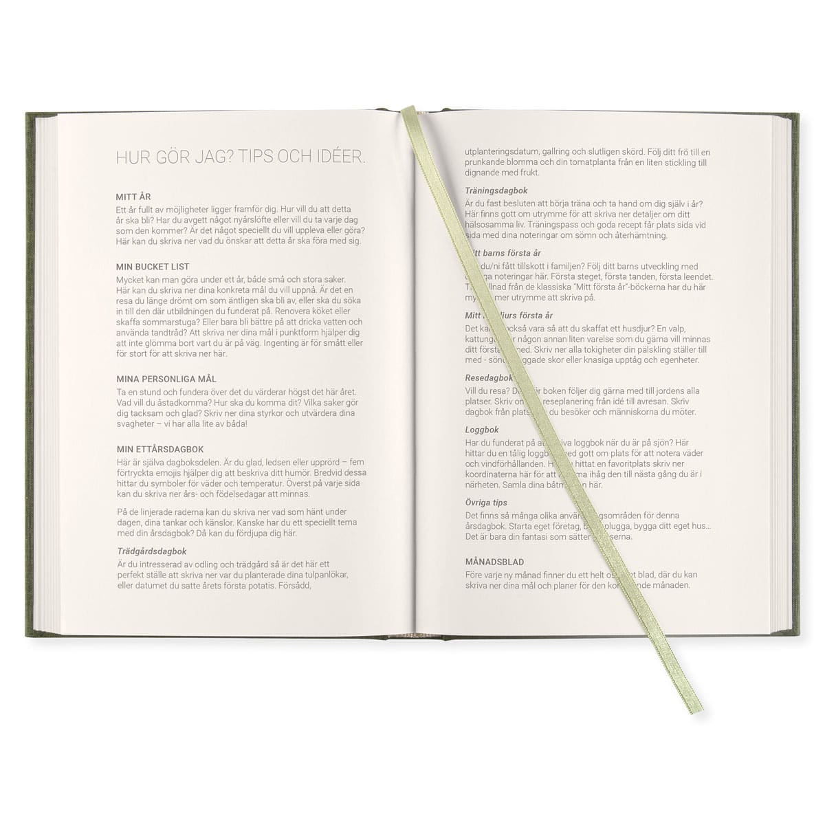 Dagböcker Paperstyle - Khaki Green 1 - år - 5 - Paperstyle - Tidformera