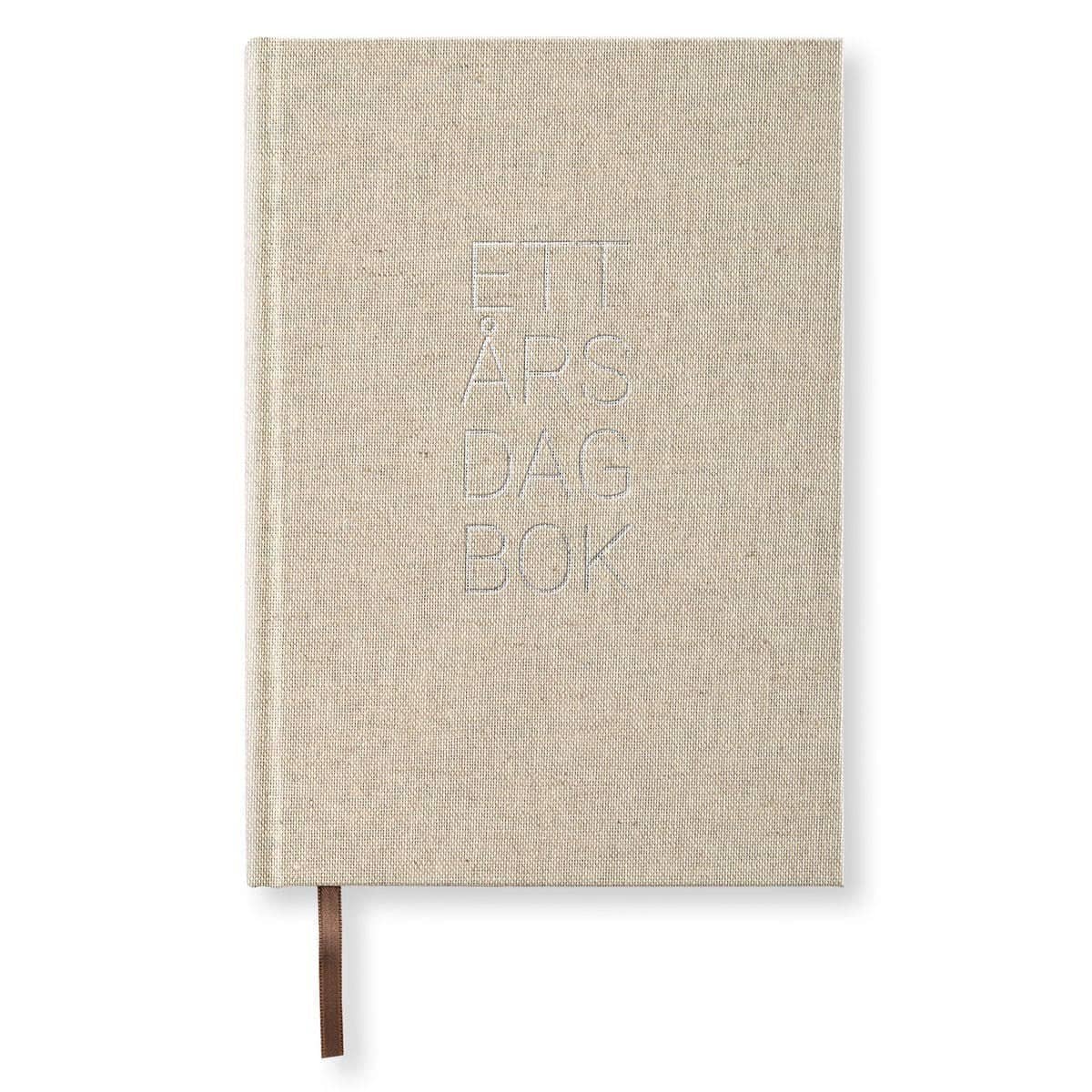 Dagböcker Paperstyle - Rough Linen 1 - år från Paperstyle - Beige dagbok - Tidformera