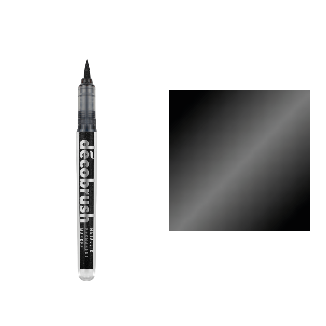 Decobrush - Metallic - Black - 2 - Karin - Tidformera