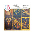 Deluxe Paper 15 x 15 cm - Gold - Celestial - 5 - pack - 1 - Ciao Bella - Tidformera