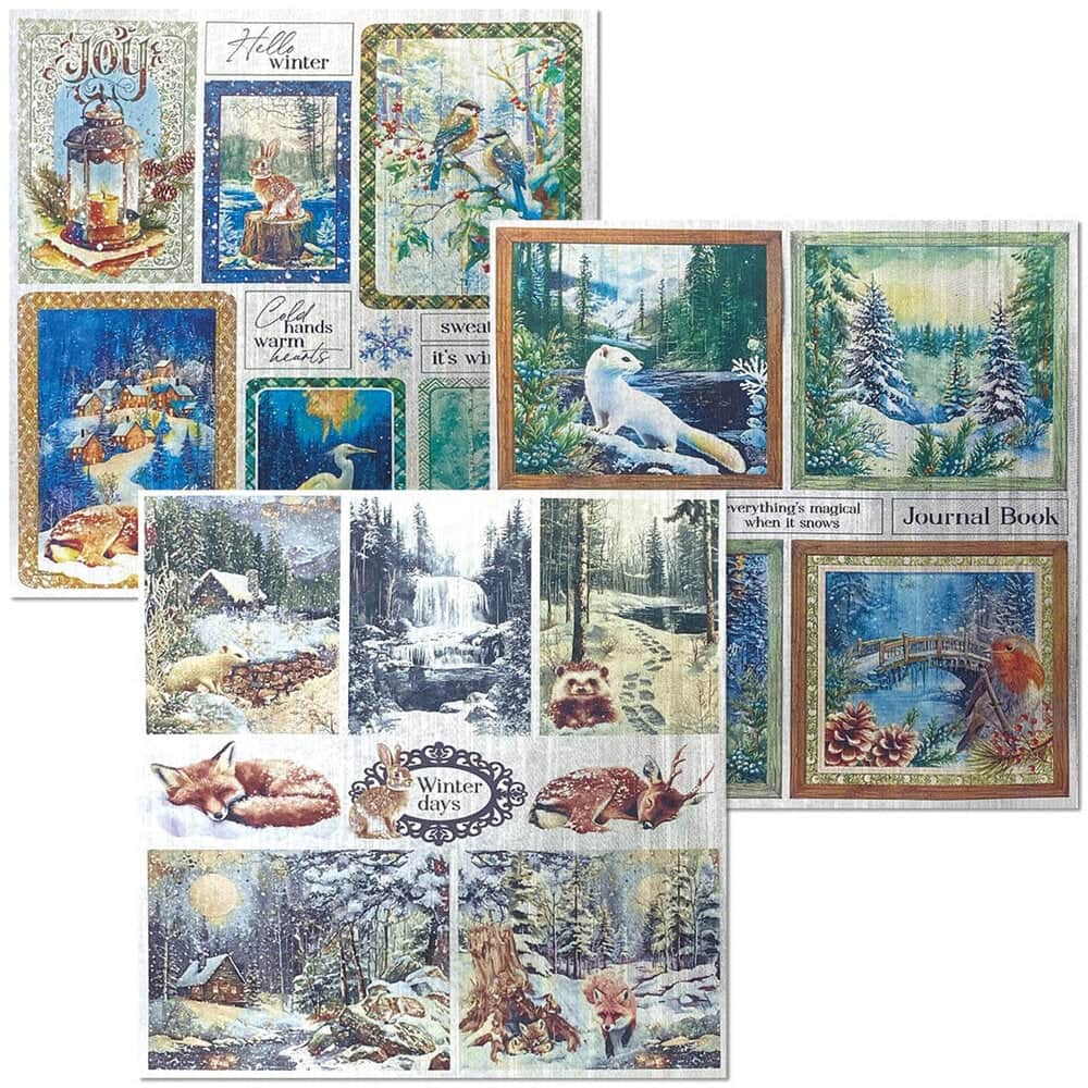 Deluxe & Vellum Dual pack 15 x 15 cm - 6 - pack Forest Tales - 3 - Ciao Bella - Tidformera