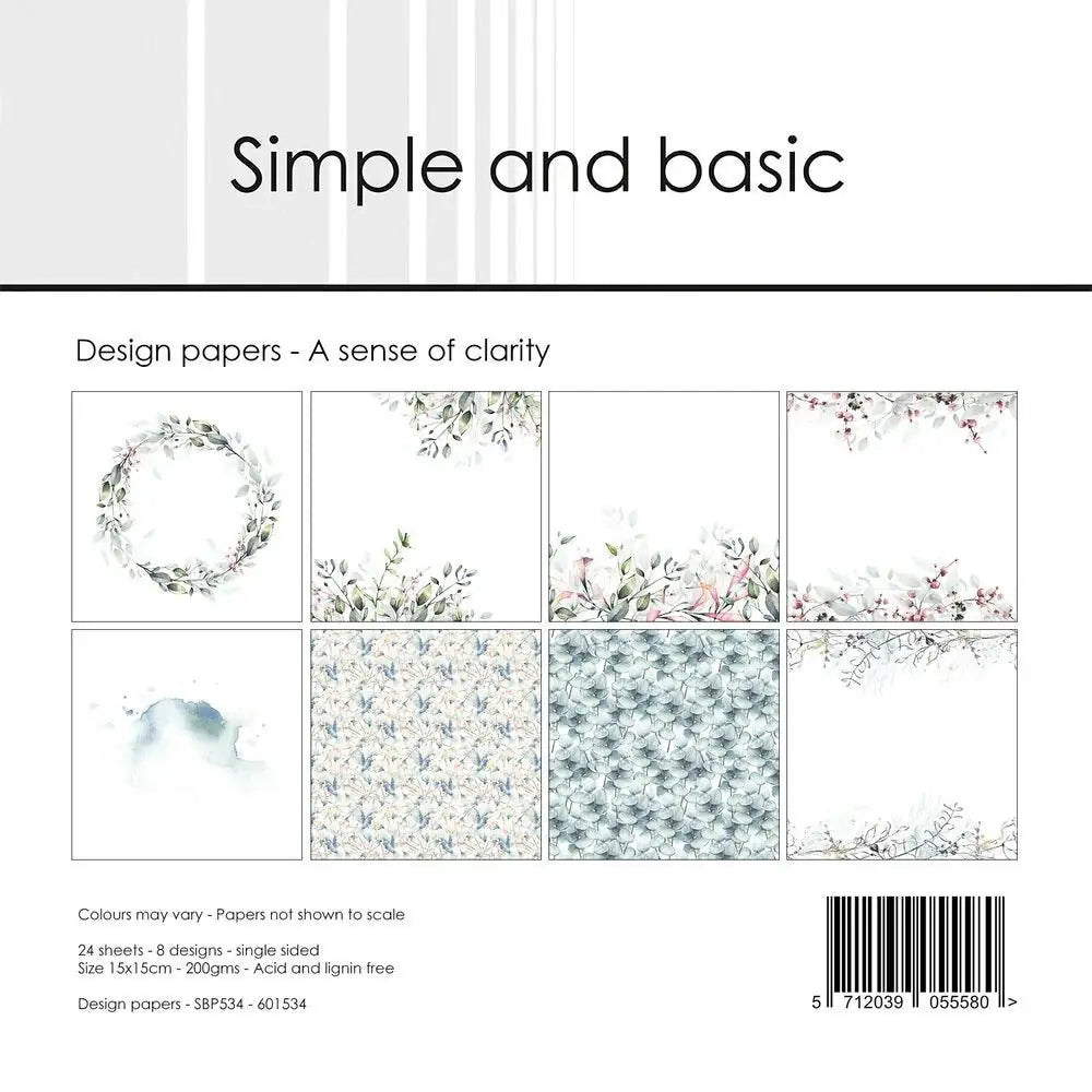 Design paper - A Sense of Clarity - 2 - Simple and basic - Tidformera
