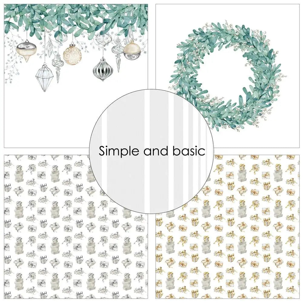 Design paper - Elegant Christmas - 3 - Simple and basic - Tidformera