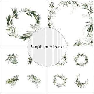 Design paper - Green Softness - 1 - Simple and basic - Tidformera