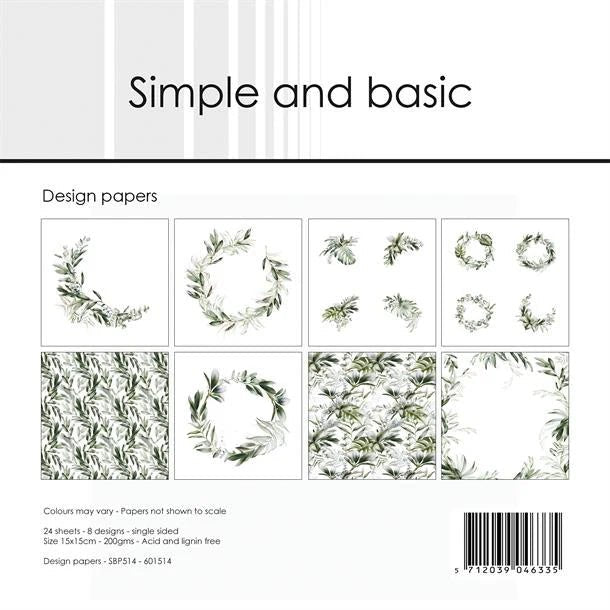 Design paper - Green Softness - 2 - Simple and basic - Tidformera