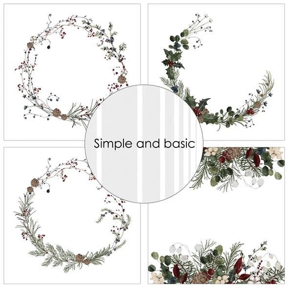 Design paper - Scent of Winter - 1 - Simple and basic - Tidformera