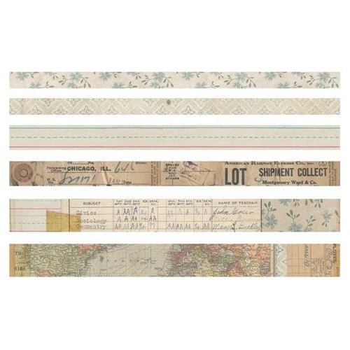 Design Tape - Elementary - 6 - pack - 2 - Tim Holtz - Tidformera