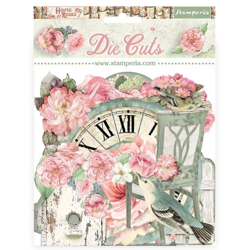 Die cuts - House of Roses - Assorted - 1 - Stamperia - Tidformera