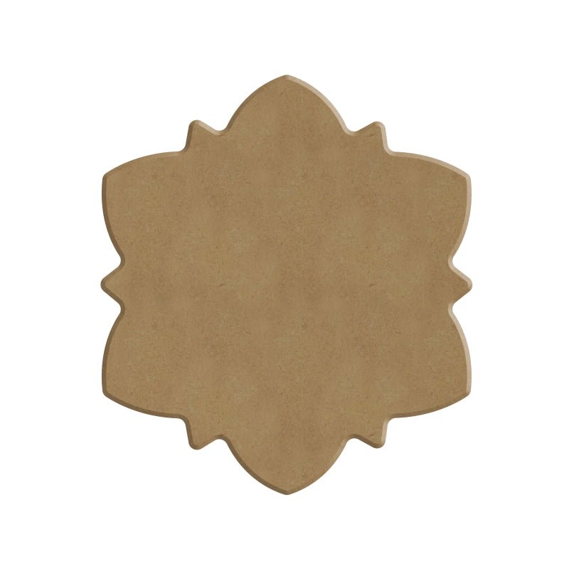 Dot Painting - Mdf - skiva - 10 cm - Anemone - 1 - Aladine - Tidformera