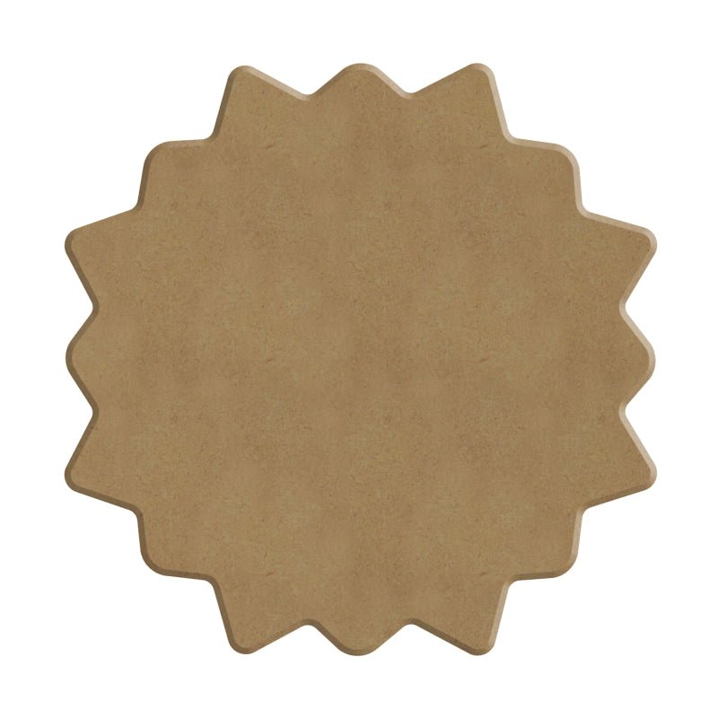 Dot Painting - Mdf - skiva och stencil - 10 cm - Soleil - 3 - Aladine - Tidformera