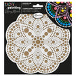 Dot Painting - Mdf - skiva och stencil - 20 cm - Aubepine - 1 - Aladine - Tidformera