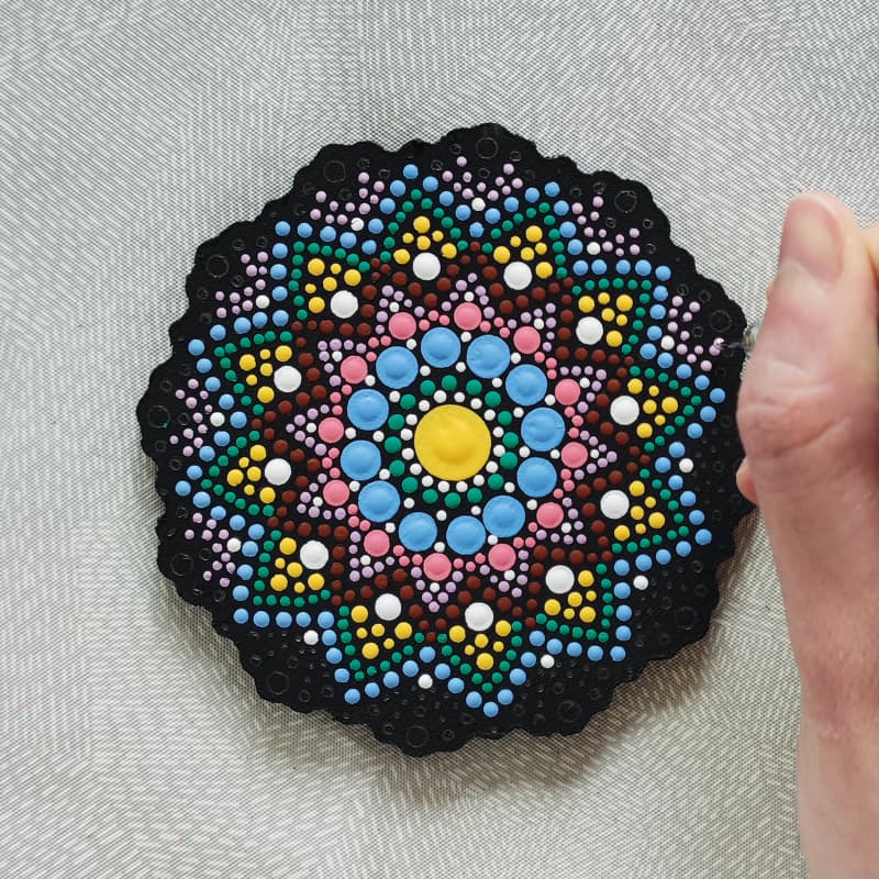 Dot painting - Relaxing mandala Set - Set 2 - 3 - Aladine - Tidformera