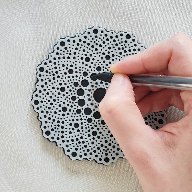 Dot painting - Relaxing mandala Set - Set 2 - 5 - Aladine - Tidformera