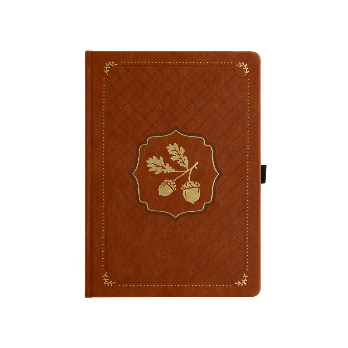 Brun prickad anteckningsbok från Archer and Oliveb - Dotted Notebook Acorns B5 - Archer & Olive - Tidformera