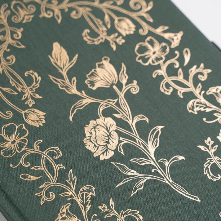 Dotted Notebook Antique Floral SQ - 2 - Archer & Olive - Tidformera