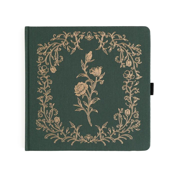 Dotted Notebook Antique Floral SQ - 1 - Archer & Olive - Tidformera