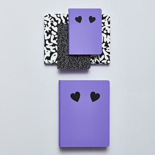 Dotted notebook Graphic S - Give me your heart - Nuuna - Tidformera