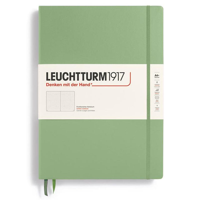 Dotted notebook Lt A4+ Master Sage från Leuchtturm1917 - Grön anteckningsbok - Tidformera