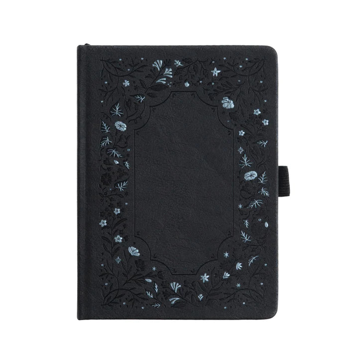 Dotted Notebook Midnight Floral A5 - 1 - Archer & Olive - Tidformera