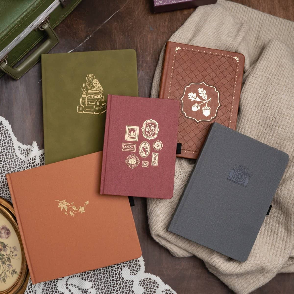 Dotted Notebook Vintage Camera A5 - 6 - Archer & Olive - Tidformera