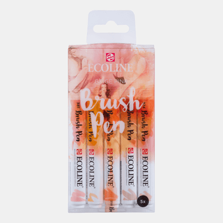 Ecoline Brush Pen 5 - set - Beige Pink - 1 - Royal Talens - Tidformera