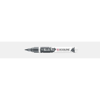 Ecoline Brush Pen - Deep grey 706 från Royal Talens - Grå penselpenna utan lock - Tidformera