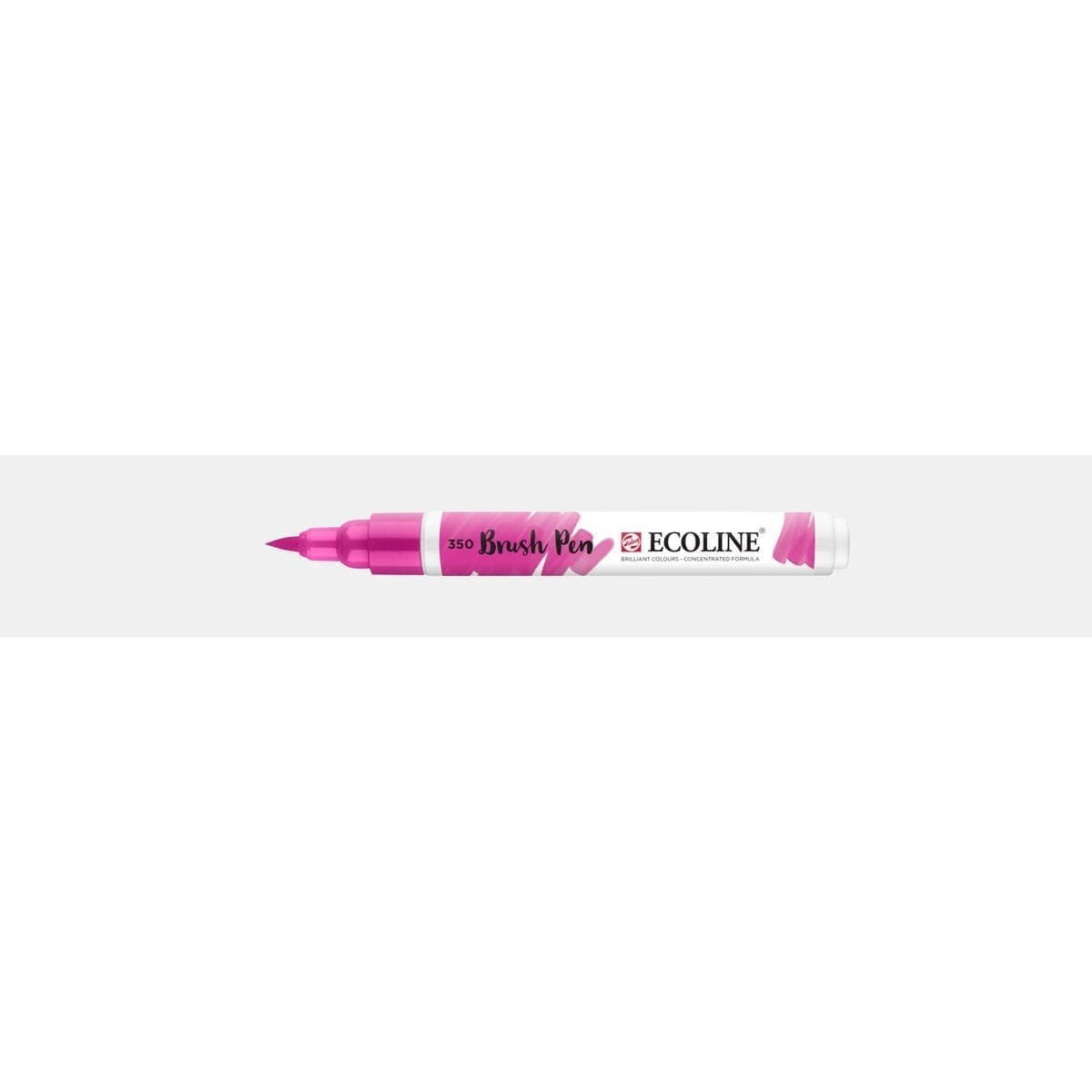 Ecoline Brush Pen - Fuschsia 350 från Royal Talens - Rosa penselpenna utan lock - Tidformera