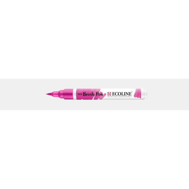 Ecoline Brush Pen - Fuschsia 350 från Royal Talens - Rosa penselpenna utan lock - Tidformera