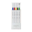 Emott ever fine Fineliner 5 - set - No: 1 Vivid color - 1 - Uni Mitsubishi Pencil - Tidformera