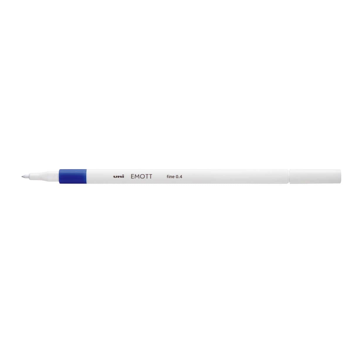 Emott ever fine Fineliner - Blue 33 - Uni Mitsubishi Pencil - Tidformera