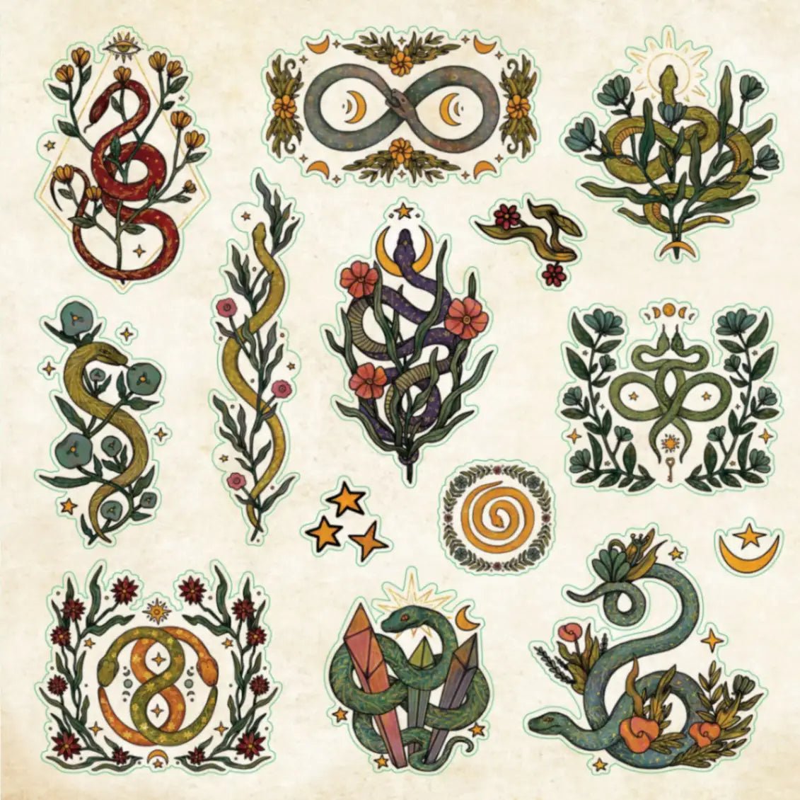 Enchanted Forest Sticker book - 5 - Peter Pauper Press - Tidformera