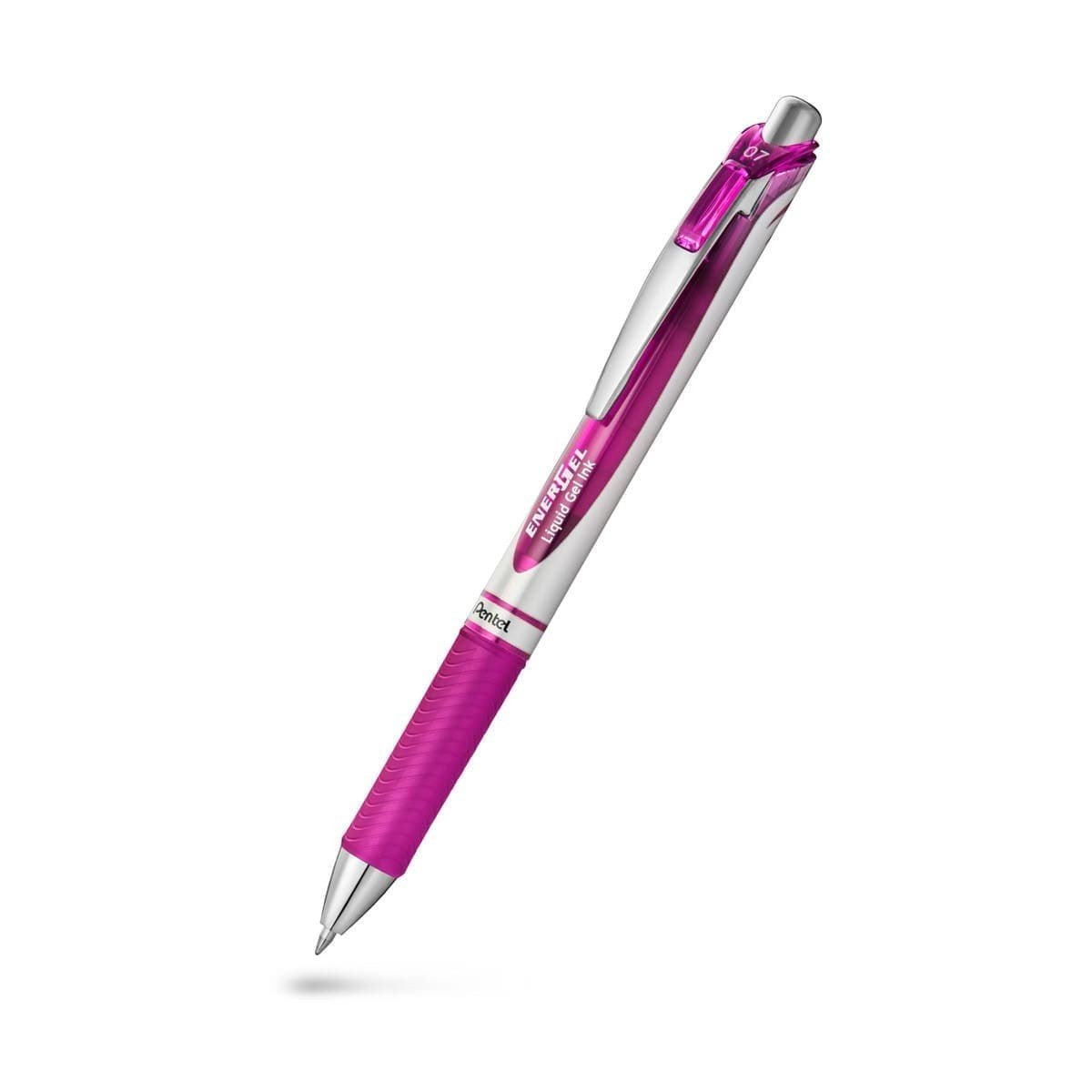 EnerGel Rollerballpenna 07 - Magenta från Pentel - Rosa kulspetspenna - Tidformera