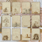 Ephemera Paper 7,4 x 10,5 - Old Diary - 1 - Plan & Plot Studio - Tidformera