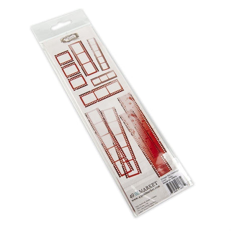 Förpackning med röda Essential filmstrips - Salsa - från 49 and Market - Tidformera