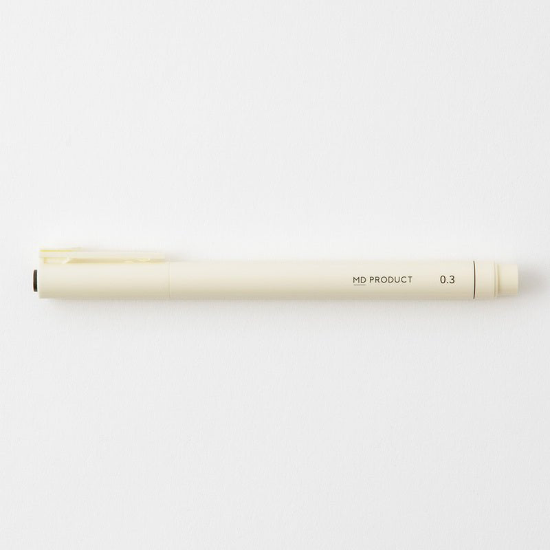 Fineliner MD Drawing Pen Black - 0,3 - 6 - Midori - Tidformera