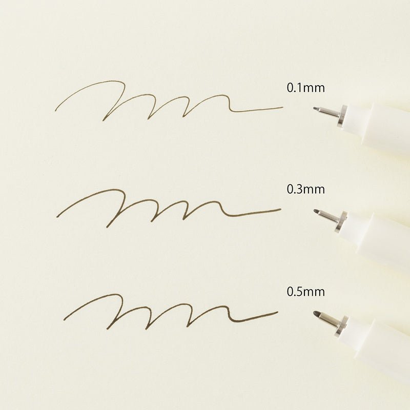 Fineliner MD Drawing Pen Black - 0,5 - 4 - Midori - Tidformera
