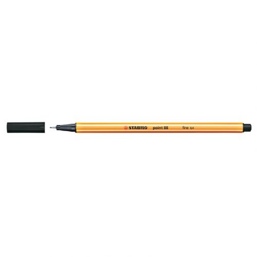 Fineliner Point 88 3 - pack Svart - 2 - Stabilo - Tidformera
