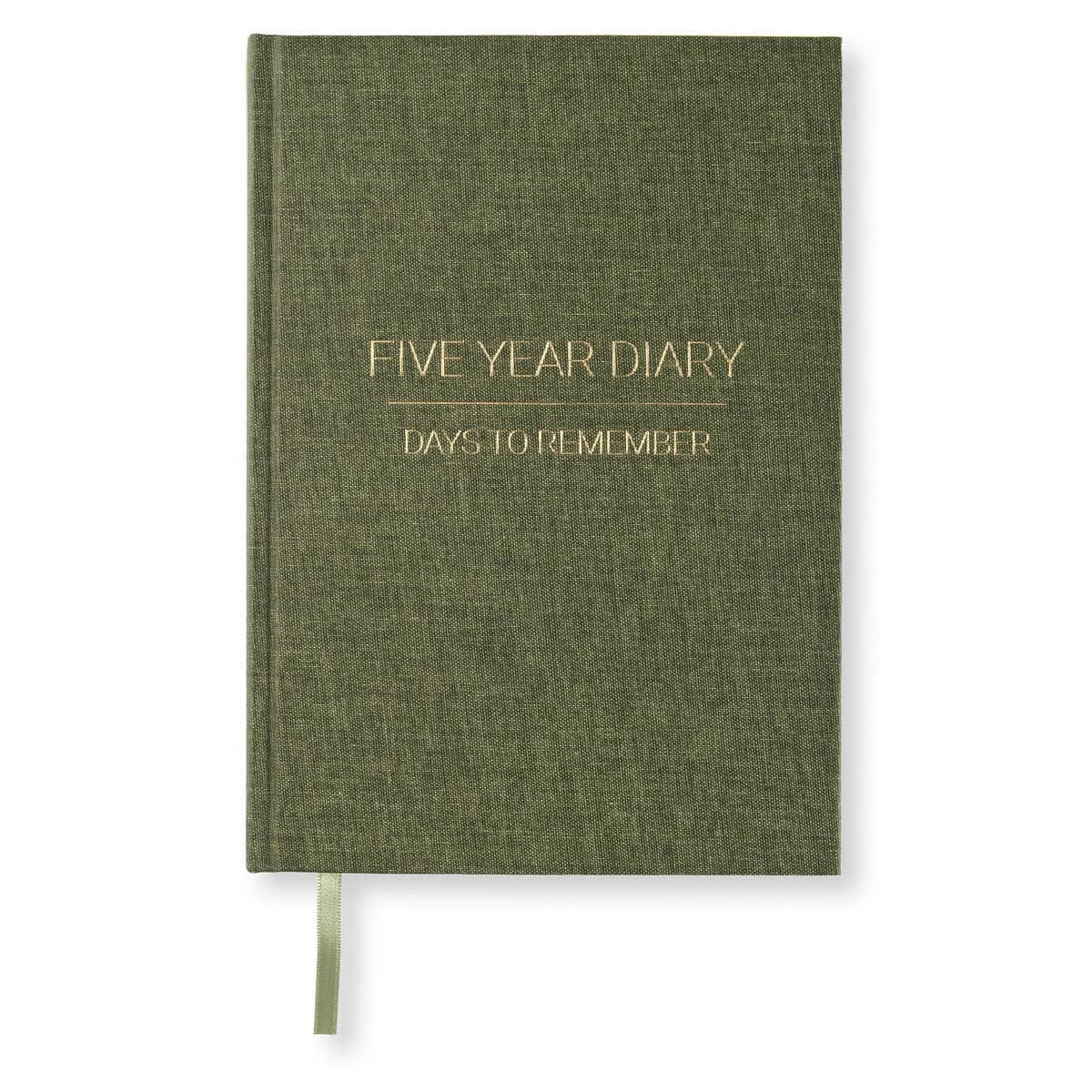 Five Year Diary - Khaki Green från Paperstyle - Grön dagbok - Tidformera
