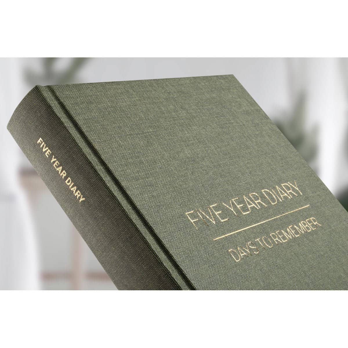Five Year Diary - Khaki Green - 3 - Paperstyle - Tidformera