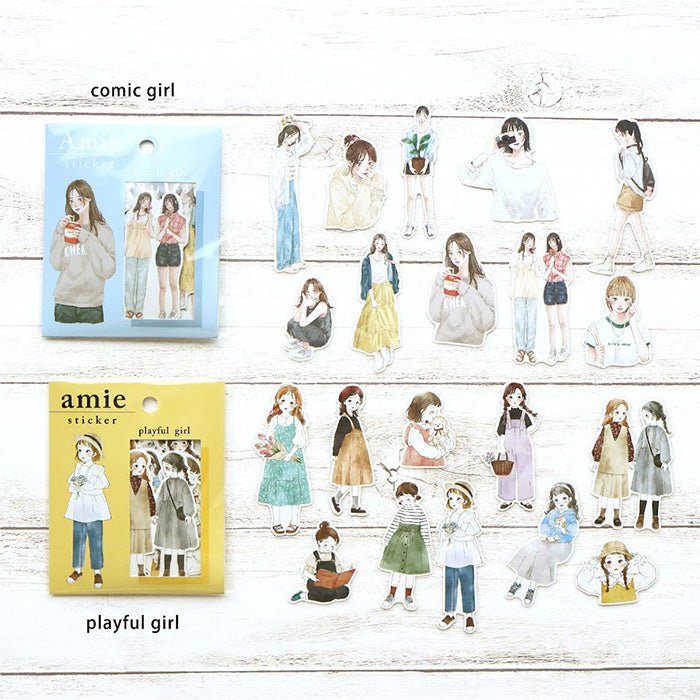 Flake stickers Amie - Playful girl - 3 - Mind Wave - Tidformera