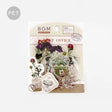 Förpackning med klistermärken med stickers med motiv av torkade blommor. Flake stickers Clear Garden Post Office - Dried Flowers från BGM - Tidformera