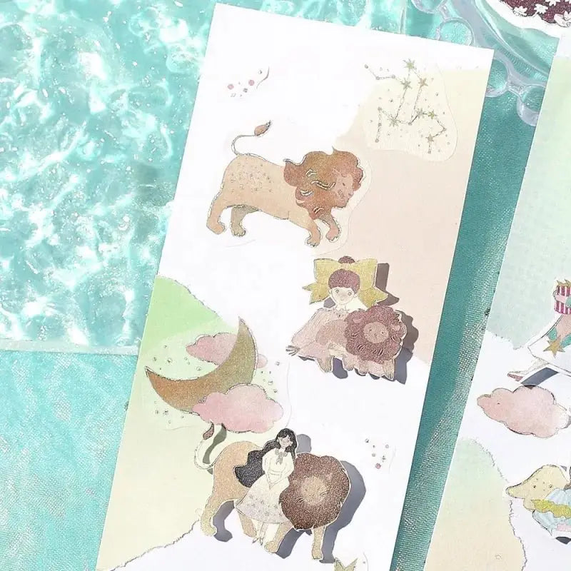 Flake stickers - Constellations - Leo & Virgo & Libra - 7 - BGM - Tidformera