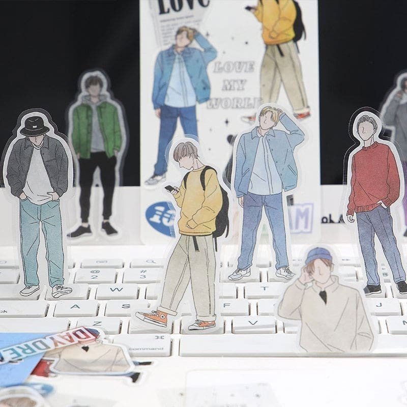 Flake stickers Coordinate Concept - Men - 3 - BGM - Tidformera