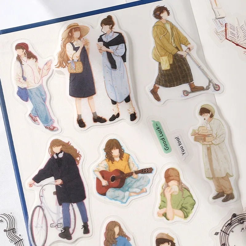 Flake stickers Coordinate - Otome Zukan - Bungei Shoujo - 3 - BGM - Tidformera