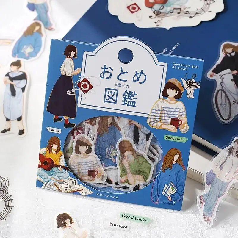 Flake stickers Coordinate - Otome Zukan - Bungei Shoujo - 5 - BGM - Tidformera