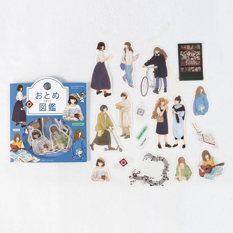 Flake stickers Coordinate - Otome Zukan - Bungei Shoujo - 2 - BGM - Tidformera
