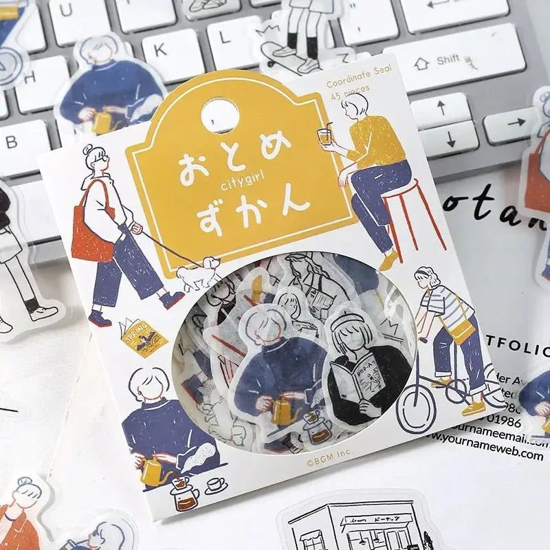 Flake stickers Coordinate - Otome Zukan - City Girl - 6 - BGM - Tidformera