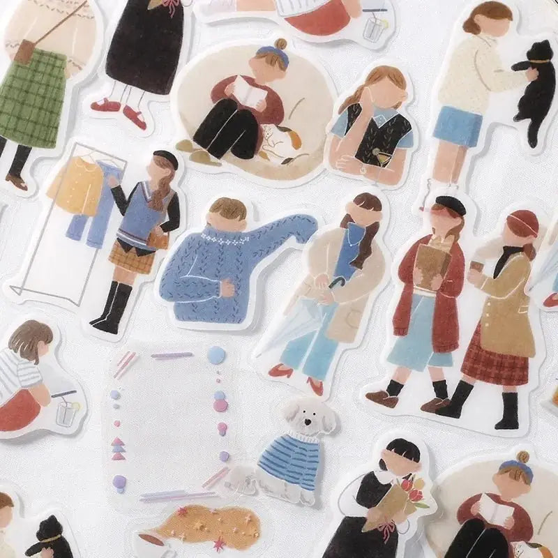 Flake stickers Coordinate - Otome Zukan - Holiday Girl - 3 - BGM - Tidformera