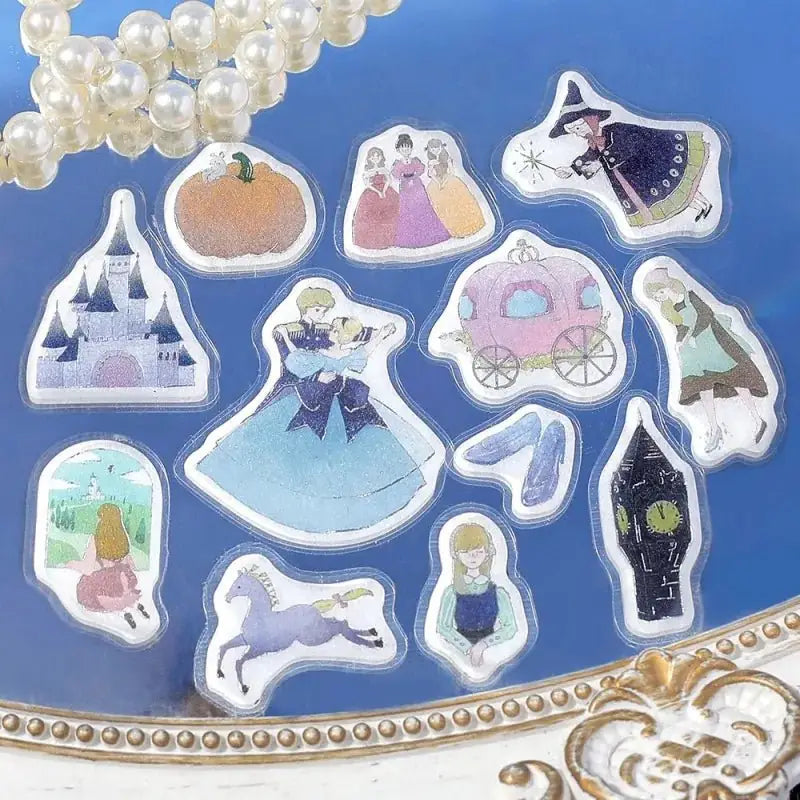 Flake stickers - Fairy Tale - Cinderella - 3 - BGM - Tidformera