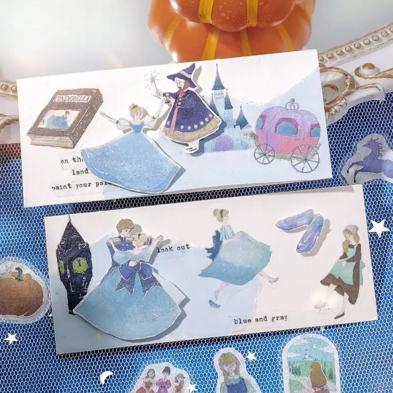 Flake stickers - Fairy Tale - Cinderella - 4 - BGM - Tidformera